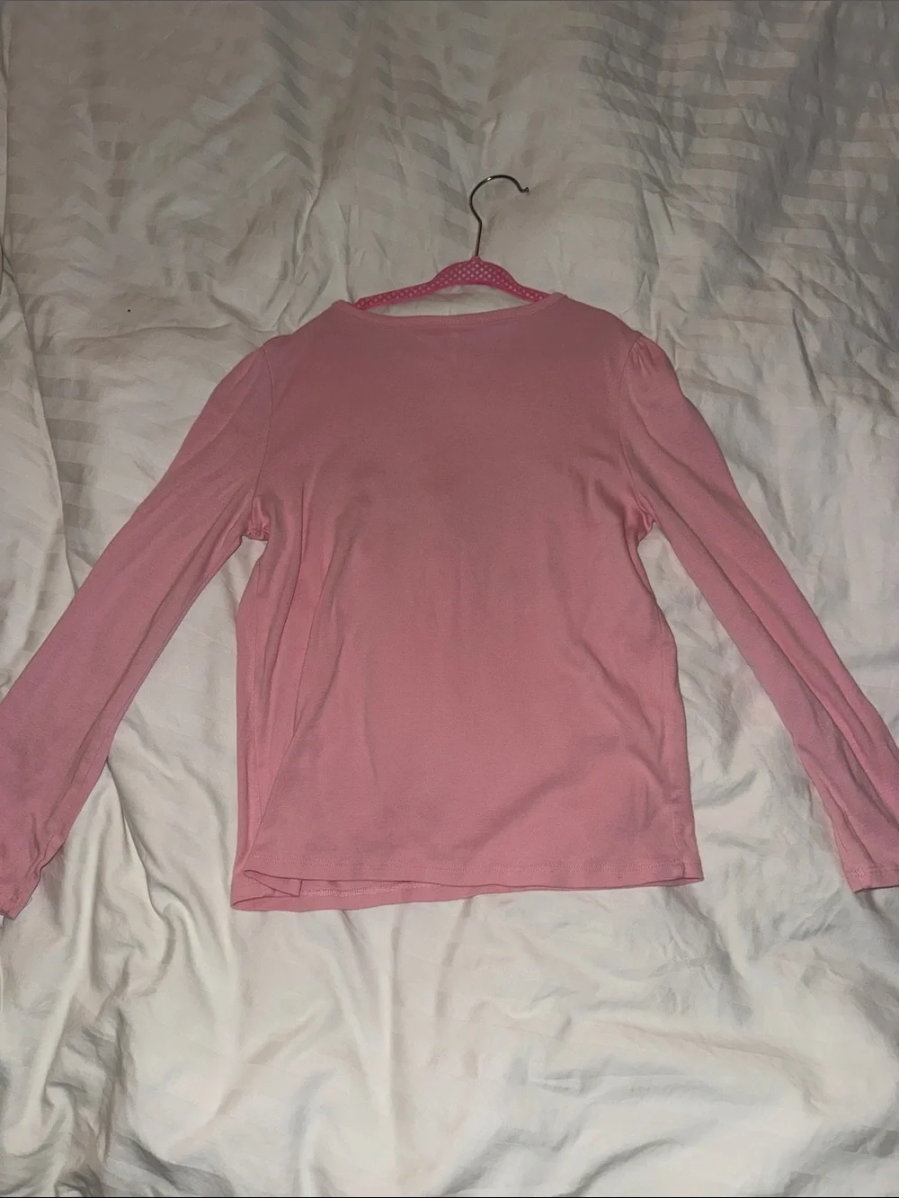 Gymboree Pink Long-Sleeve Penguin Ice Skating Tee